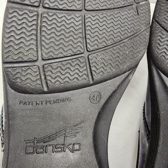 Dansko LT Pro Clogs Size 40 US 9.5-10 Patent Leather Comfort Nursing Slip On - Picture 9 of 11